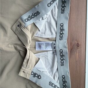 adidas Tan Chino Pants with Branded Elastic Waistband